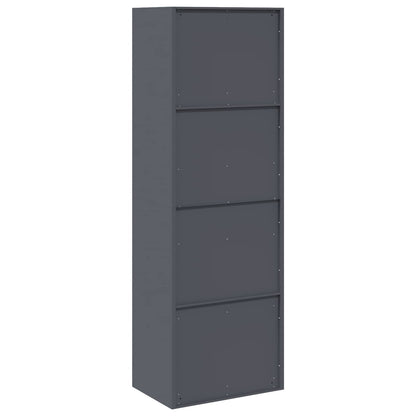 vidaXL Storage Cabinet 2 pcs Anthracite 60 x 40 x 180 cm Steel
