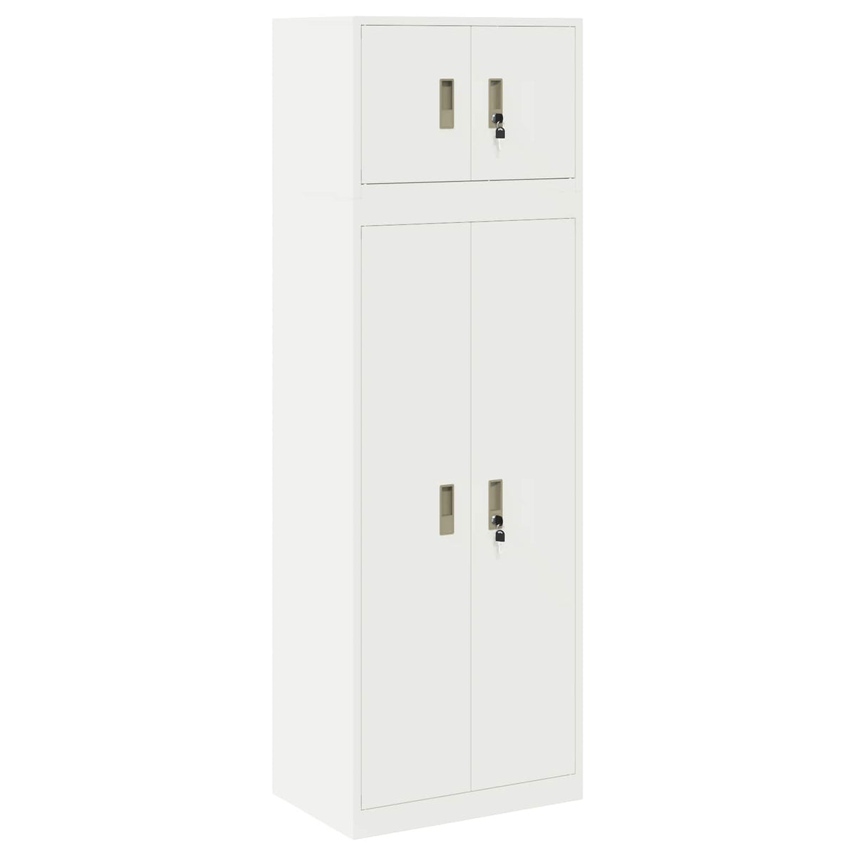 vidaXL Storage Cabinet 2 pcs 60 x 40 x 180 cm Steel Lockable