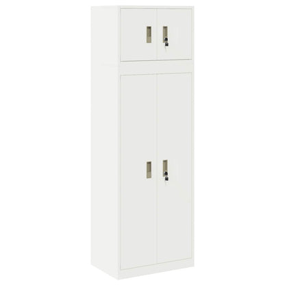 vidaXL Storage Cabinet 2 pcs 60 x 40 x 180 cm Steel Lockable