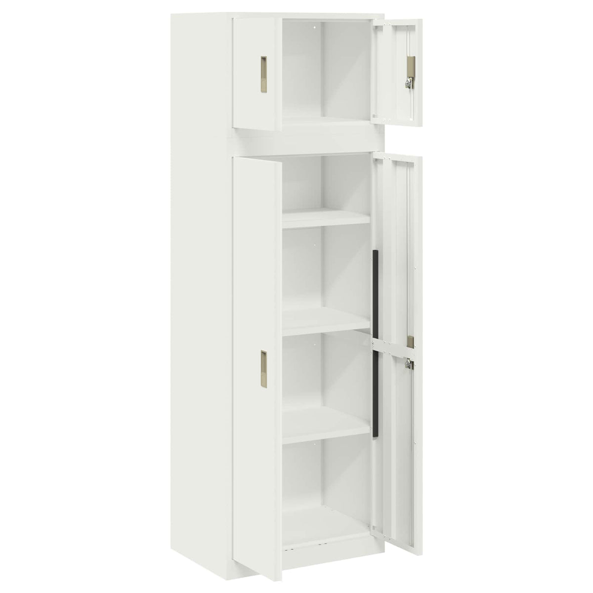 vidaXL Storage Cabinet 2 pcs 60 x 40 x 180 cm Steel Lockable