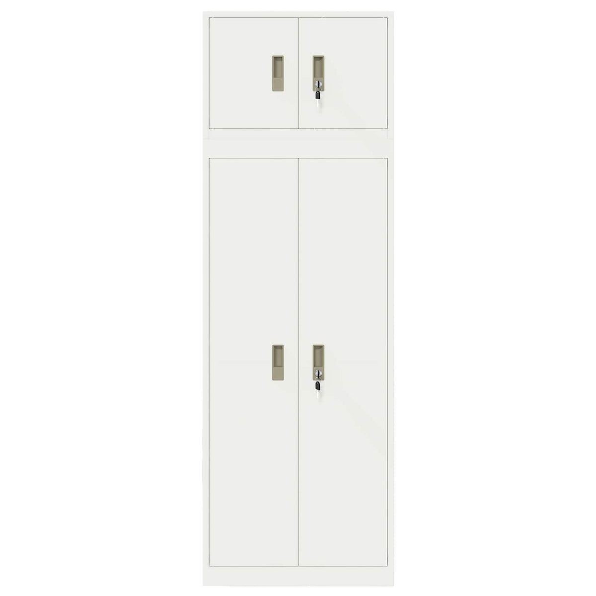 vidaXL Storage Cabinet 2 pcs 60 x 40 x 180 cm Steel Lockable