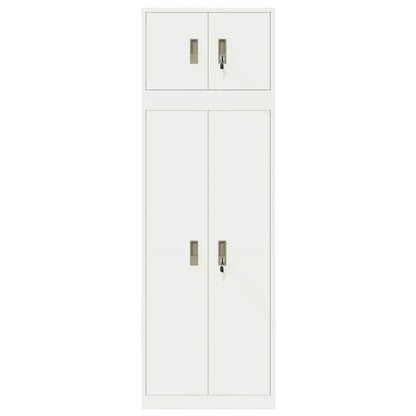 vidaXL Storage Cabinet 2 pcs 60 x 40 x 180 cm Steel Lockable