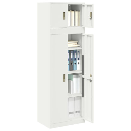 vidaXL Storage Cabinet 2 pcs 60 x 40 x 180 cm Steel Lockable