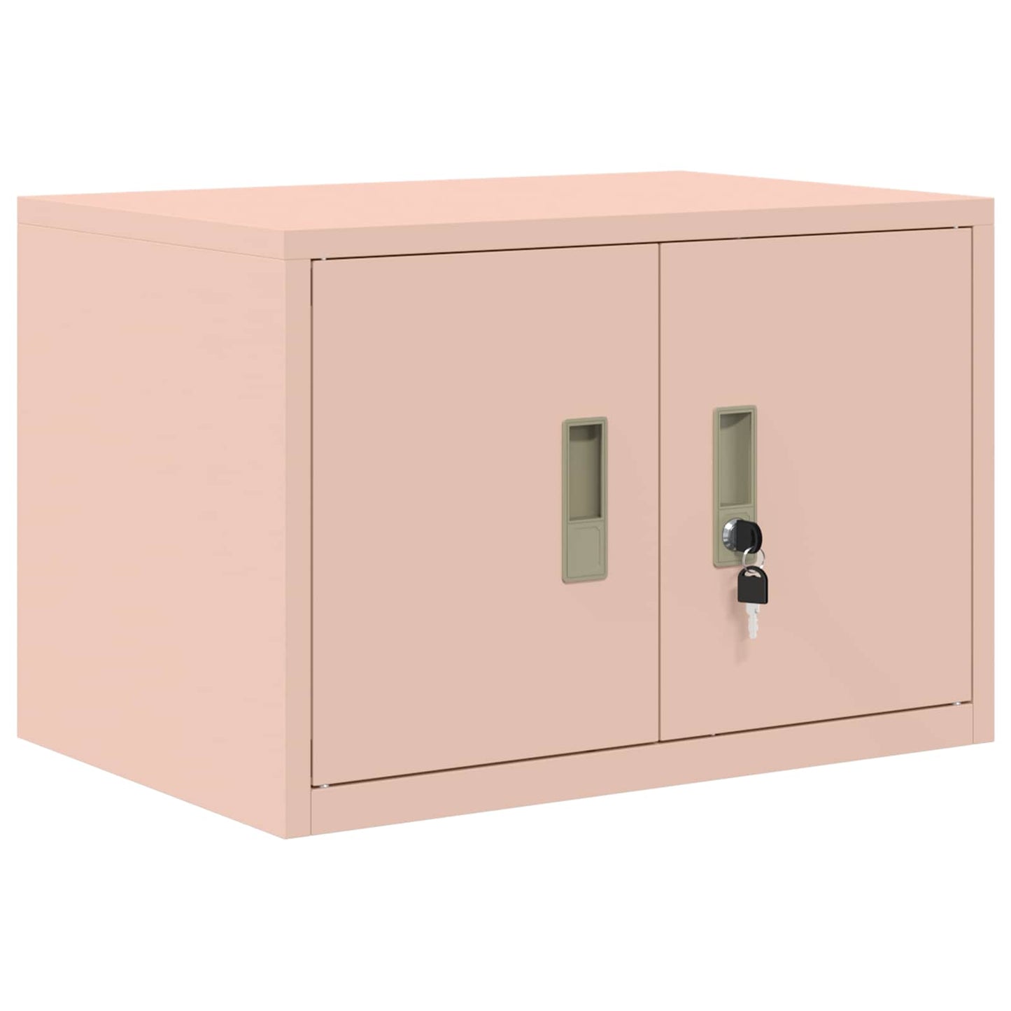 vidaXL Storage Cabinet 2 pcs Pink 60 x 40 x 220 cm Steel Lockable
