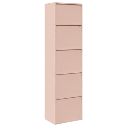 vidaXL Storage Cabinet 2 pcs Pink 60 x 40 x 220 cm Steel Lockable