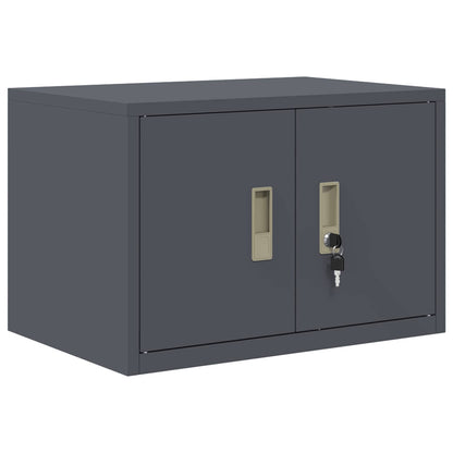 vidaXL Storage Cabinet 2 pcs Anthracite 60 x 40 x 220 cm Steel