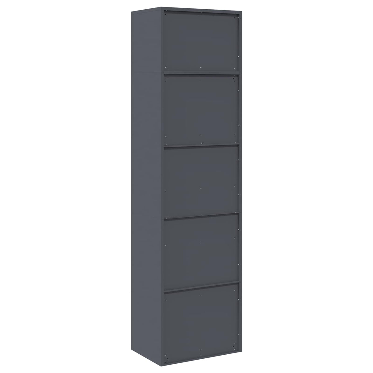 vidaXL Storage Cabinet 2 pcs Anthracite 60 x 40 x 220 cm Steel