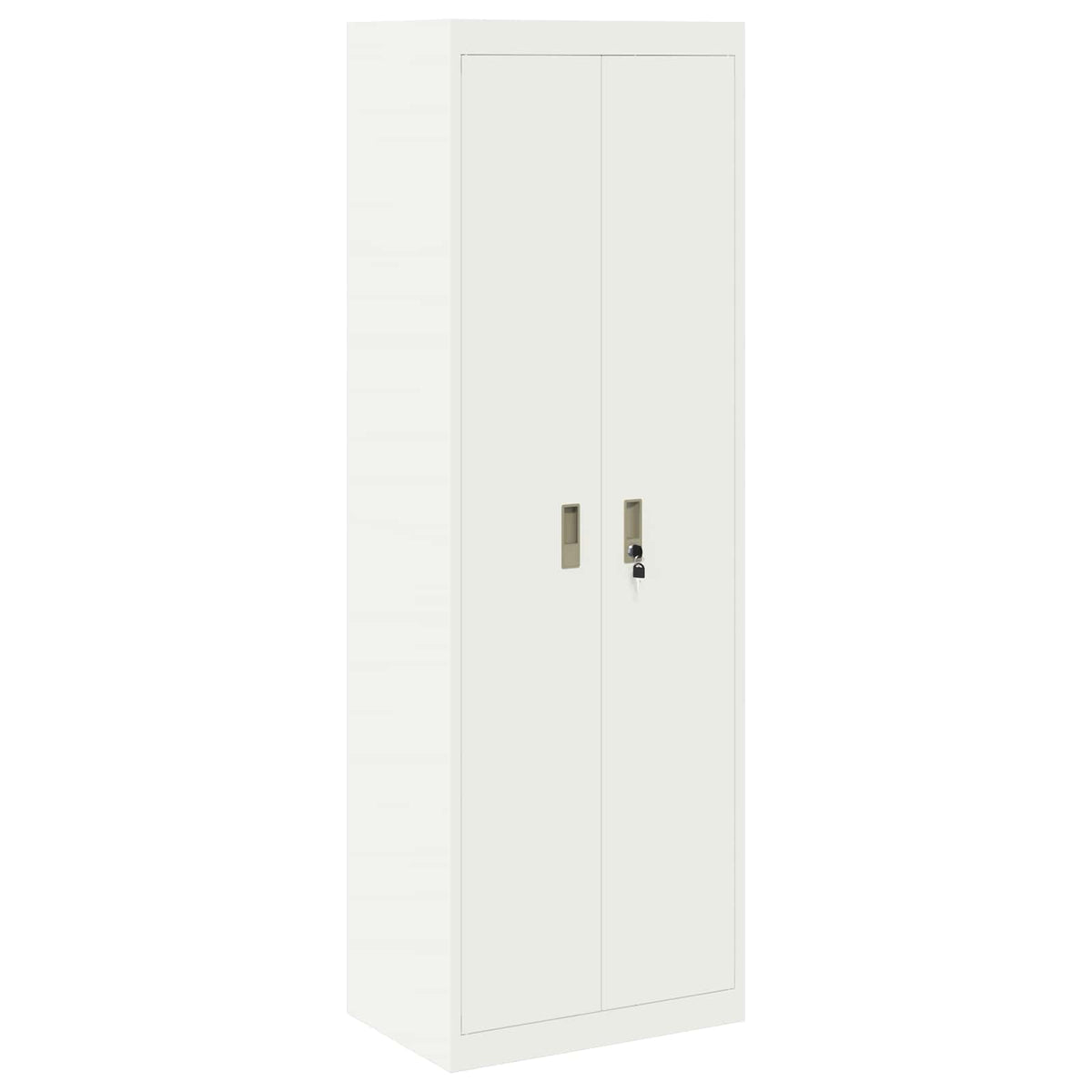 vidaXL Storage Cabinet 2 pcs White 60 x 40 x 220 cm Steel Lockable