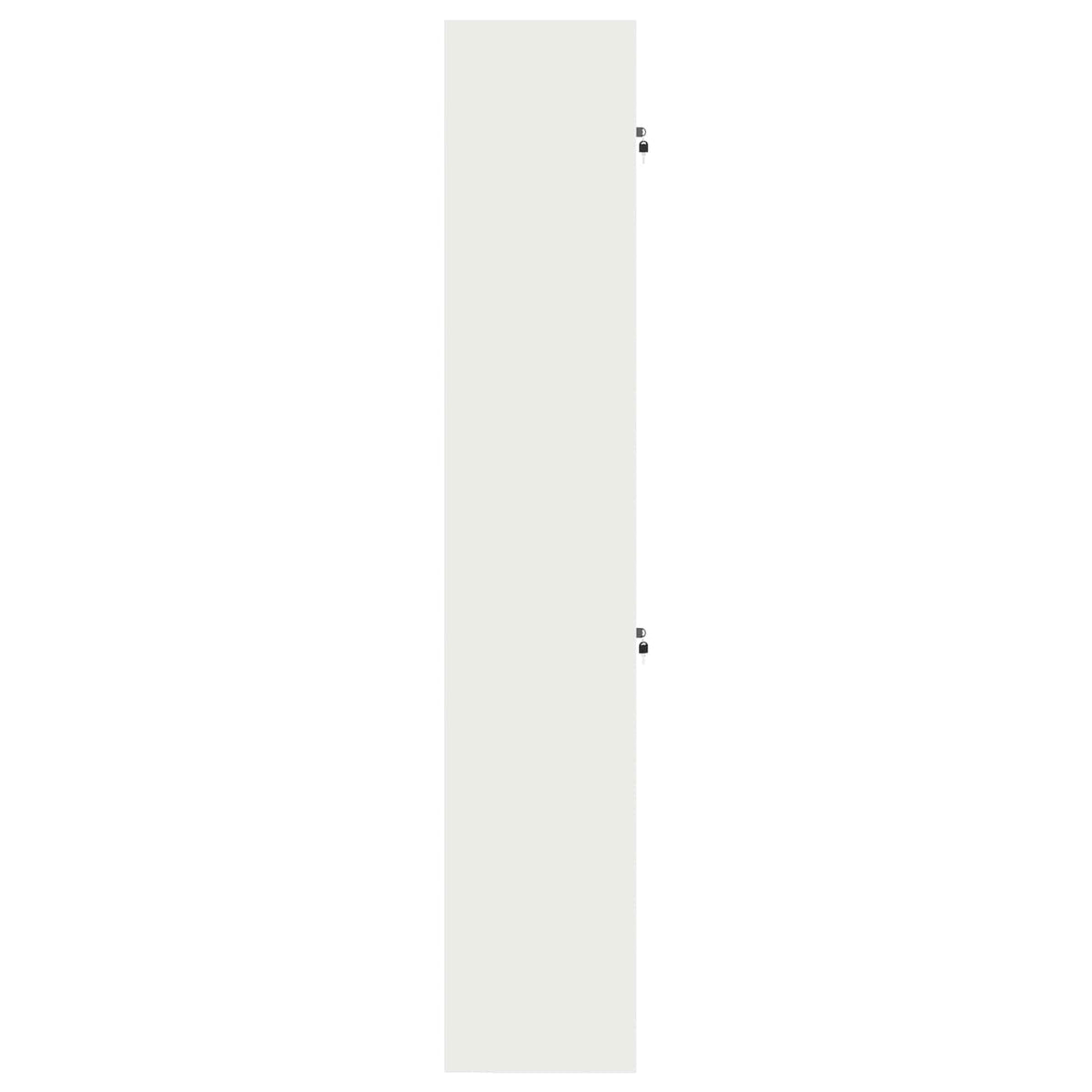 vidaXL Storage Cabinet 2 pcs White 60 x 40 x 220 cm Steel Lockable
