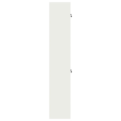 vidaXL Storage Cabinet 2 pcs White 60 x 40 x 220 cm Steel Lockable