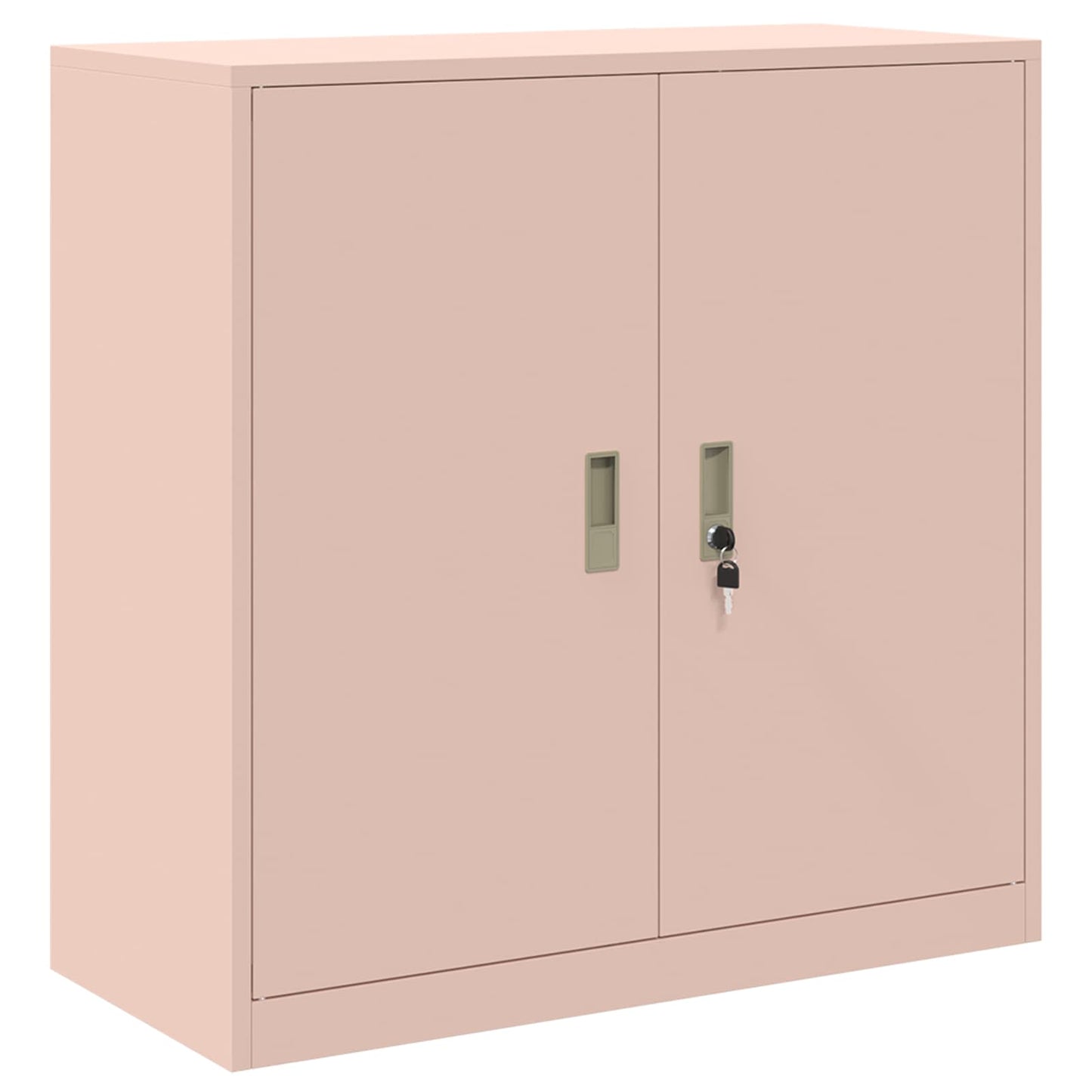 vidaXL Storage Cabinet 2 pcs Pink 90 x 40 x 160 cm Steel Lockable