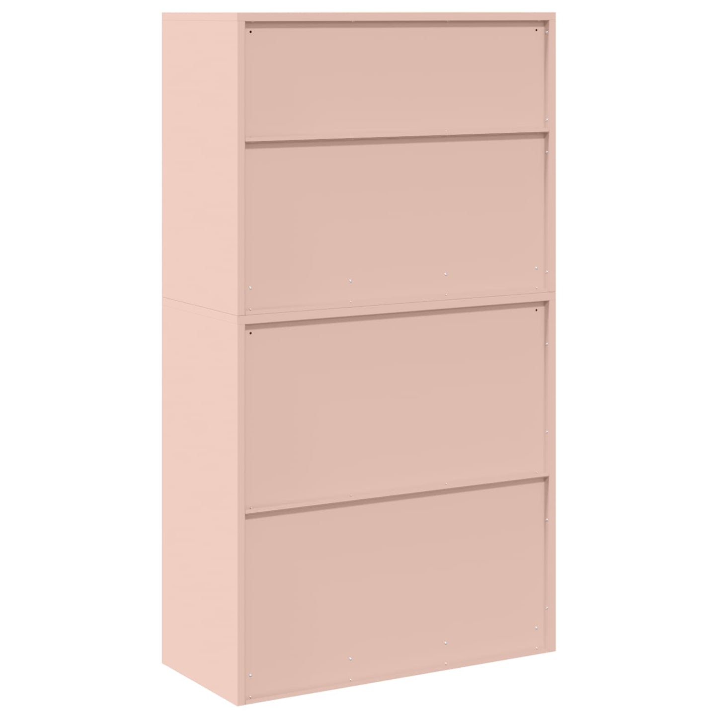 vidaXL Storage Cabinet 2 pcs Pink 90 x 40 x 160 cm Steel Lockable