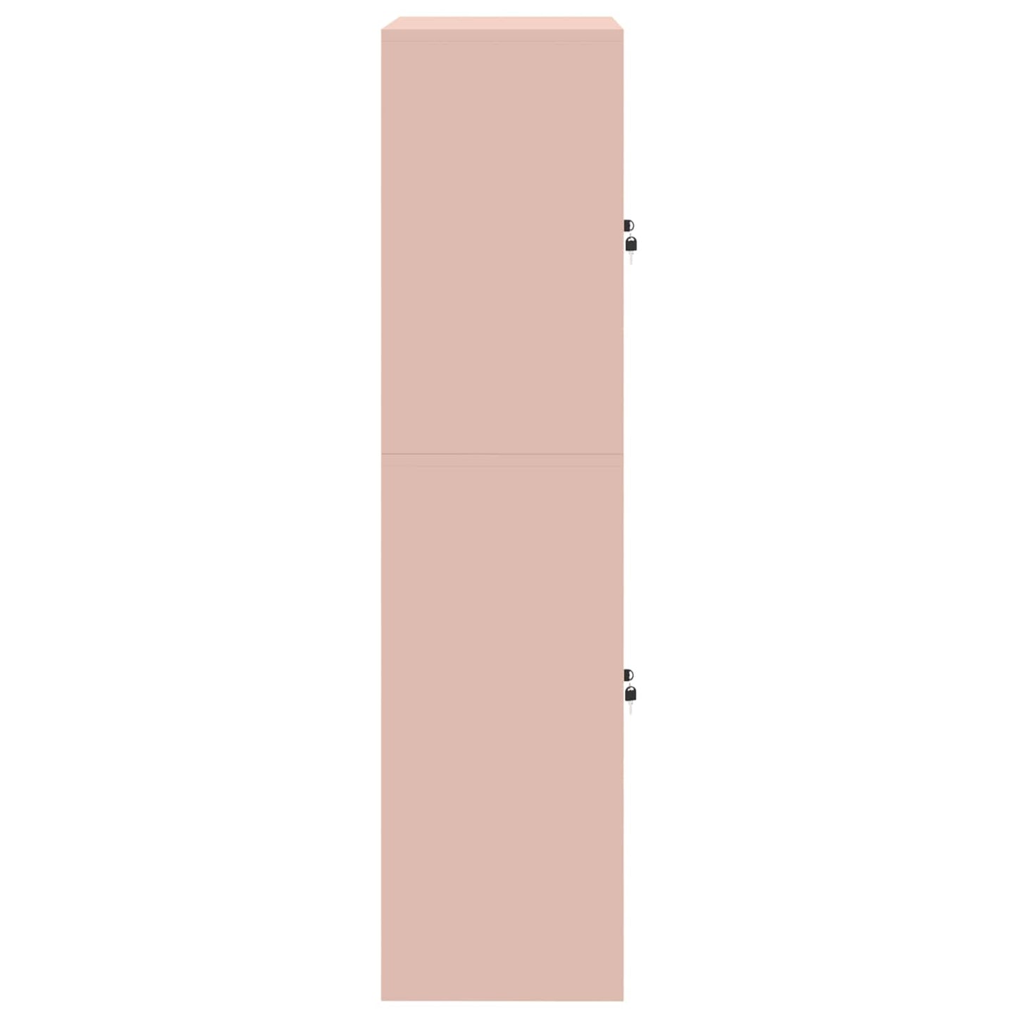 vidaXL Storage Cabinet 2 pcs Pink 90 x 40 x 160 cm Steel Lockable