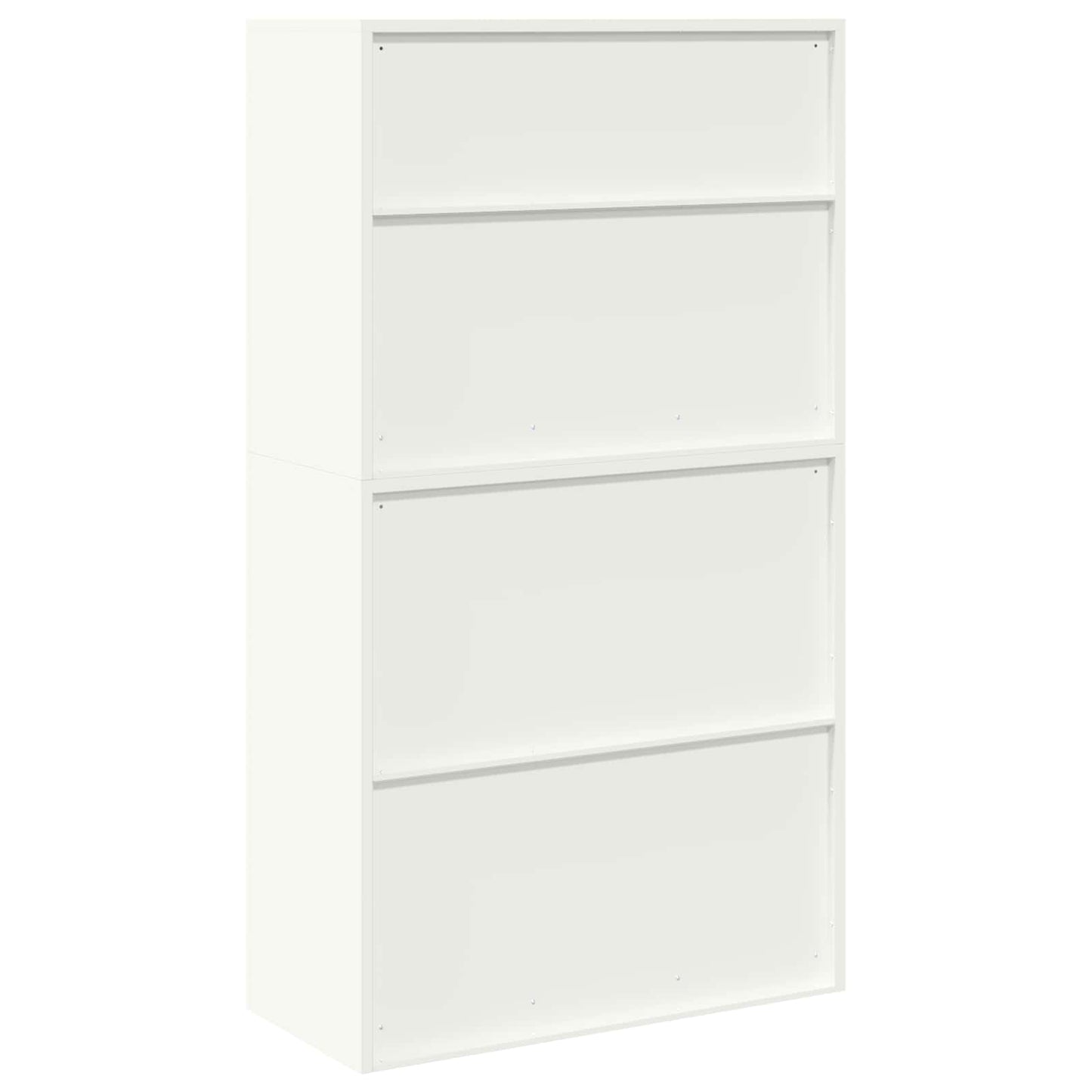 vidaXL Storage Cabinet 2 pcs White 90 x 40 x 160 cm Steel Lockable