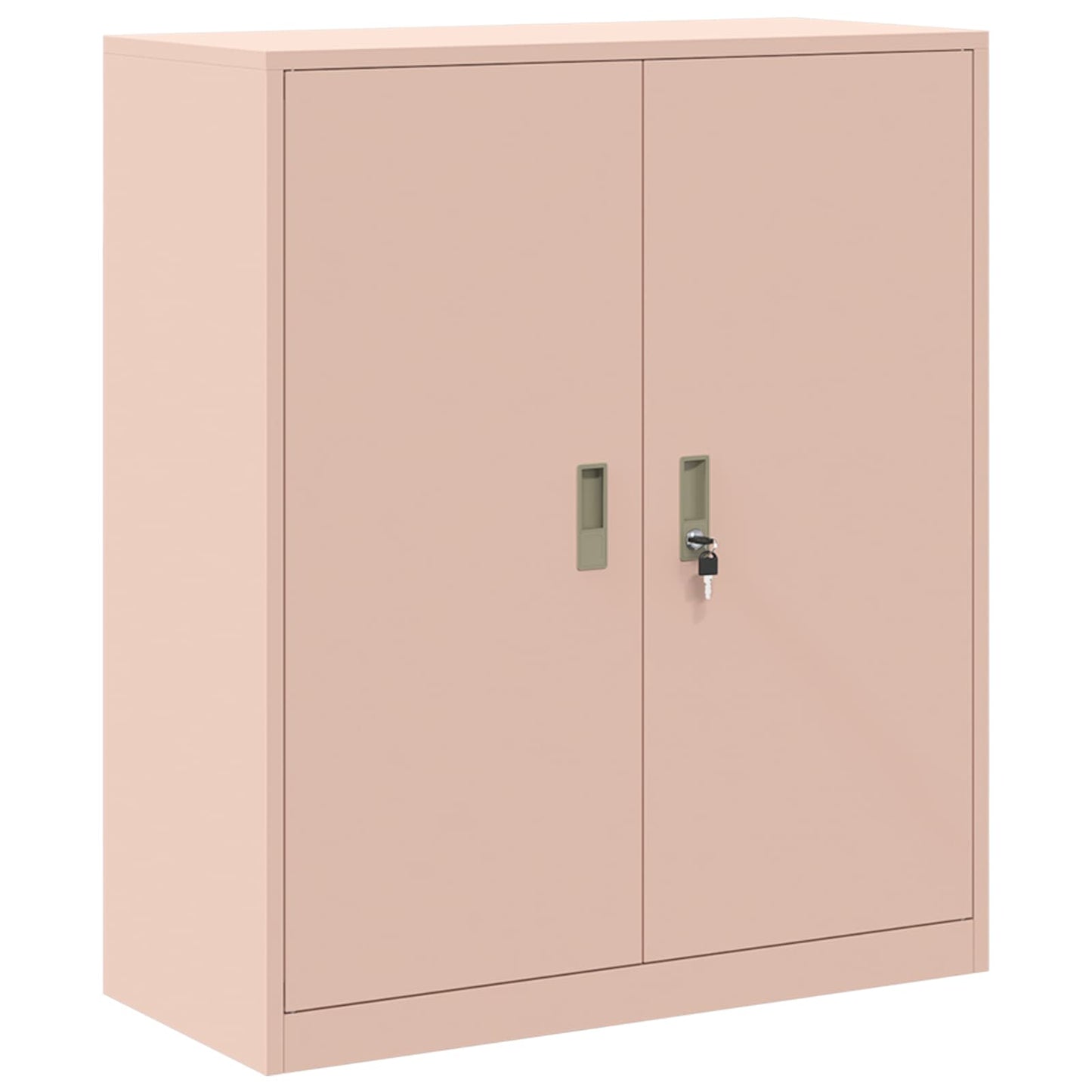vidaXL Storage Cabinet 2 pcs Pink 90 x 40 x 175 cm Steel Lockable