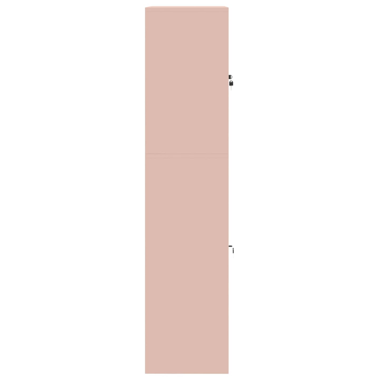 vidaXL Storage Cabinet 2 pcs Pink 90 x 40 x 175 cm Steel Lockable