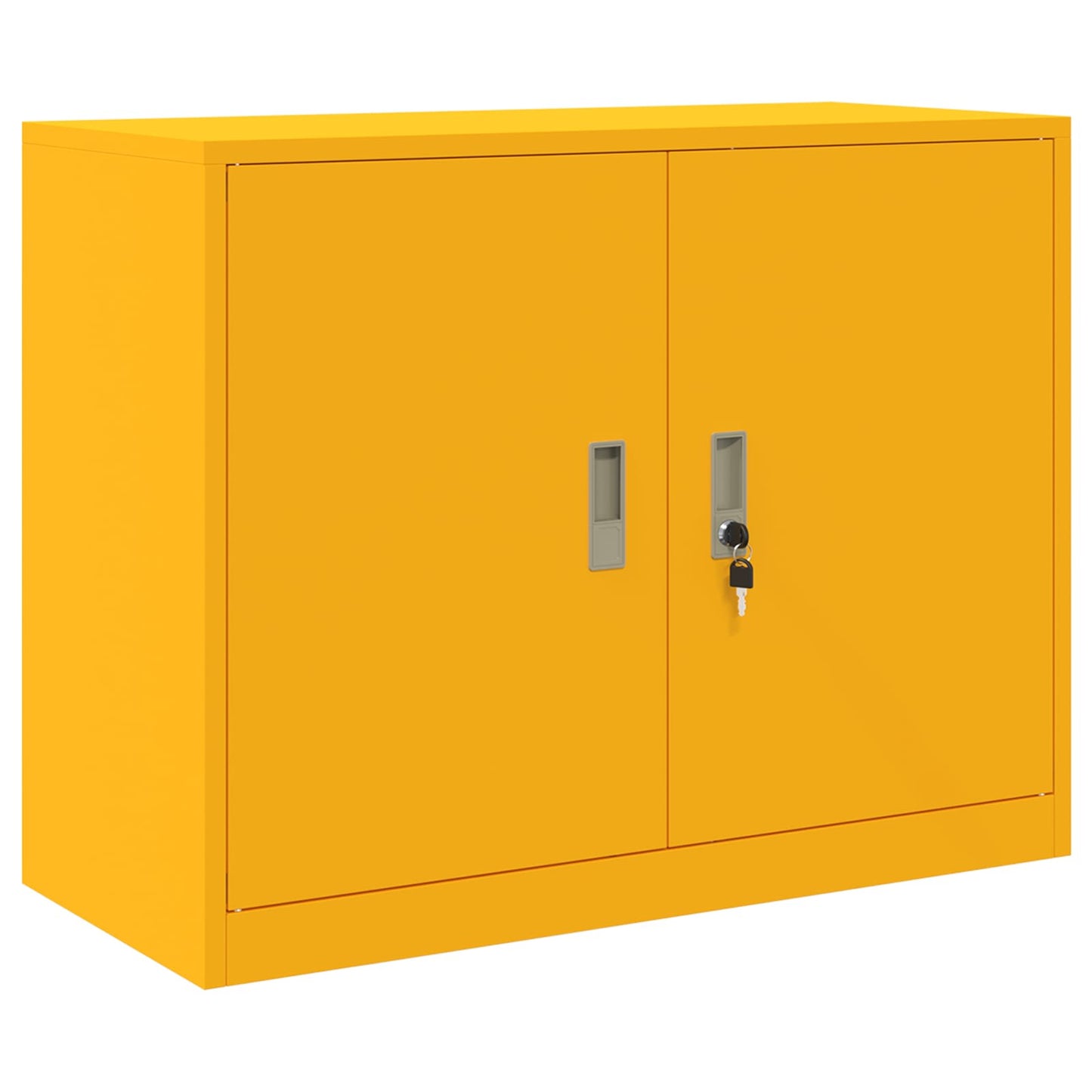 vidaXL Storage Cabinet 2 pcs Mustard Yellow 90 x 40 x 175 cm Steel