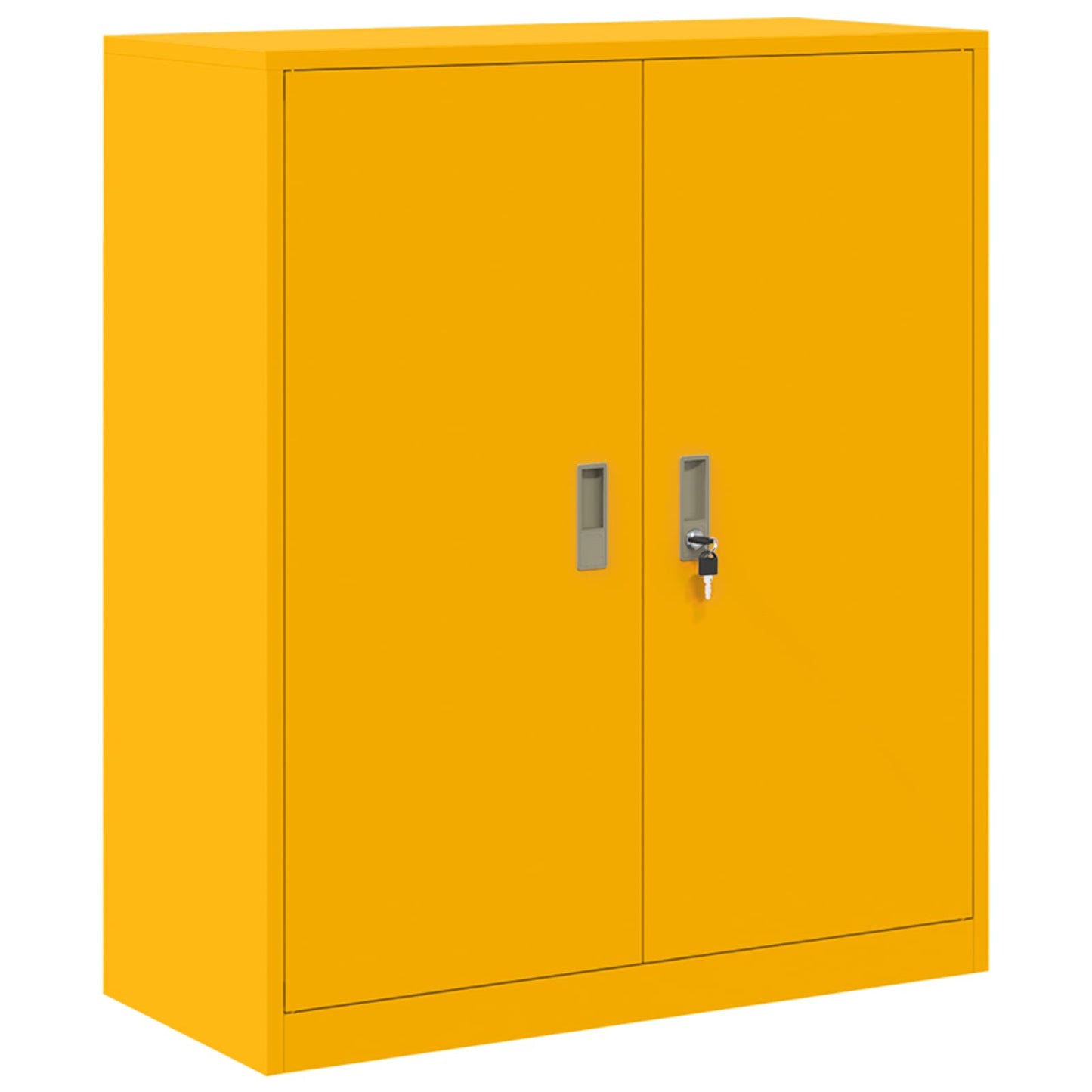 vidaXL Storage Cabinet 2 pcs Mustard Yellow 90 x 40 x 175 cm Steel