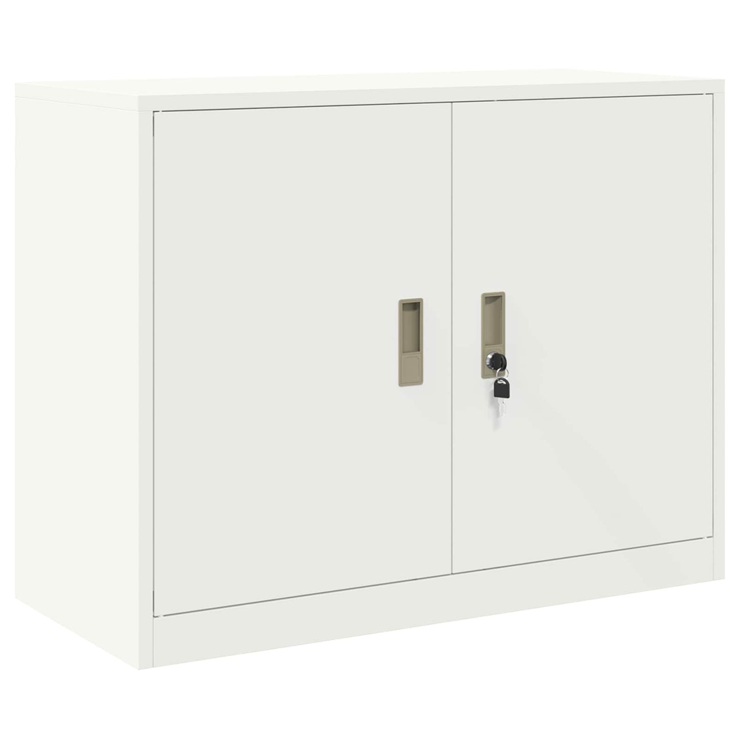 vidaXL Storage Cabinet 2 pcs White 90 x 40 x 175 cm Steel Lockable