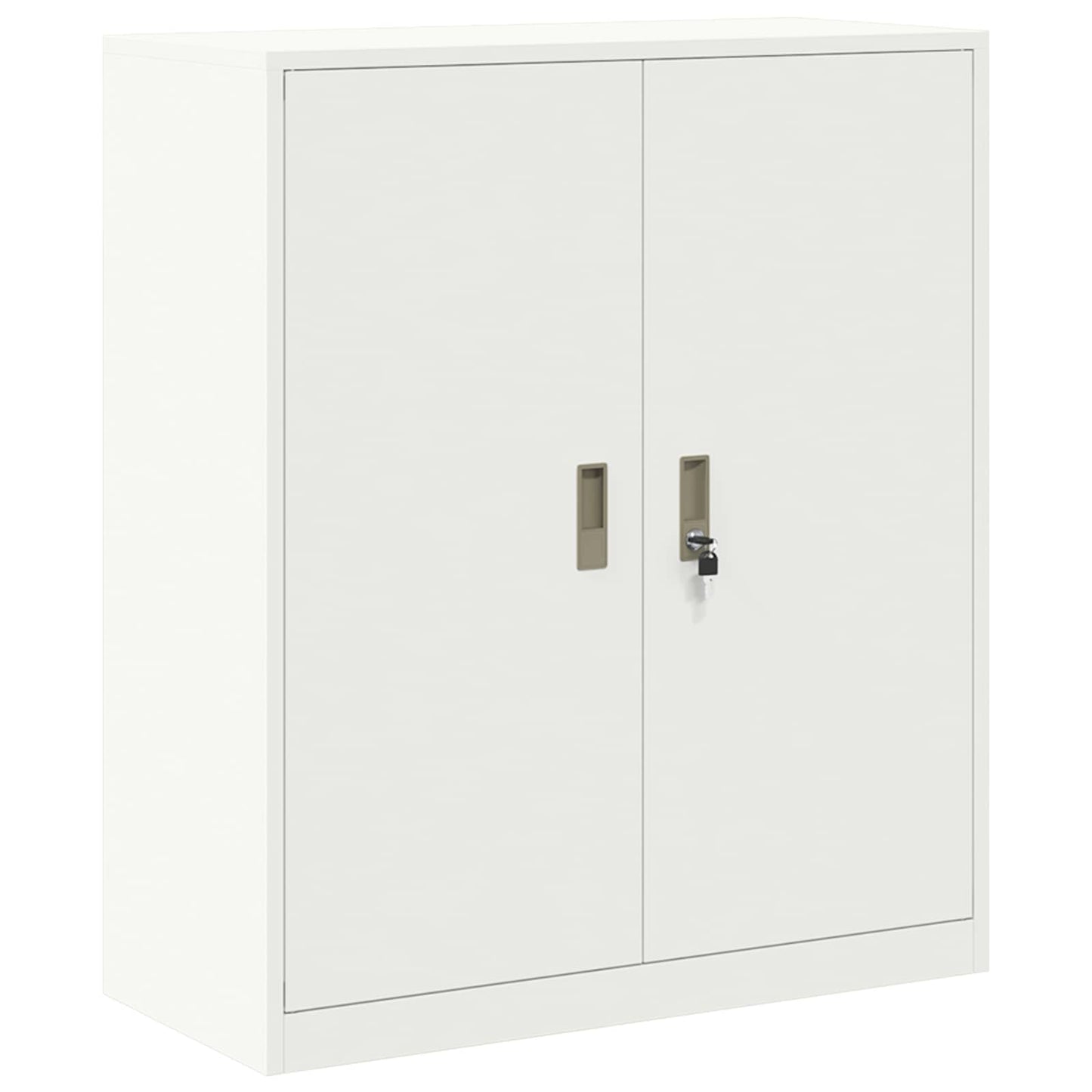 vidaXL Storage Cabinet 2 pcs White 90 x 40 x 175 cm Steel Lockable
