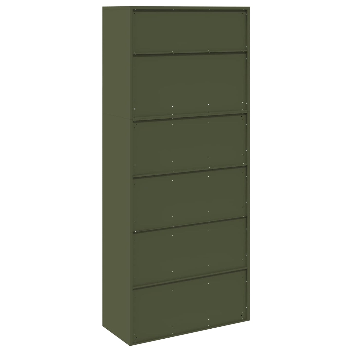 vidaXL Storage Cabinet 2 pcs Olive Green 90 x 40 x 210 cm Steel