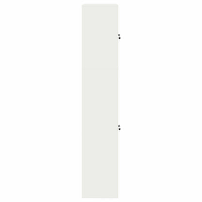 vidaXL Storage Cabinet 2 pcs White 90 x 40 x 210 cm Steel Lockable