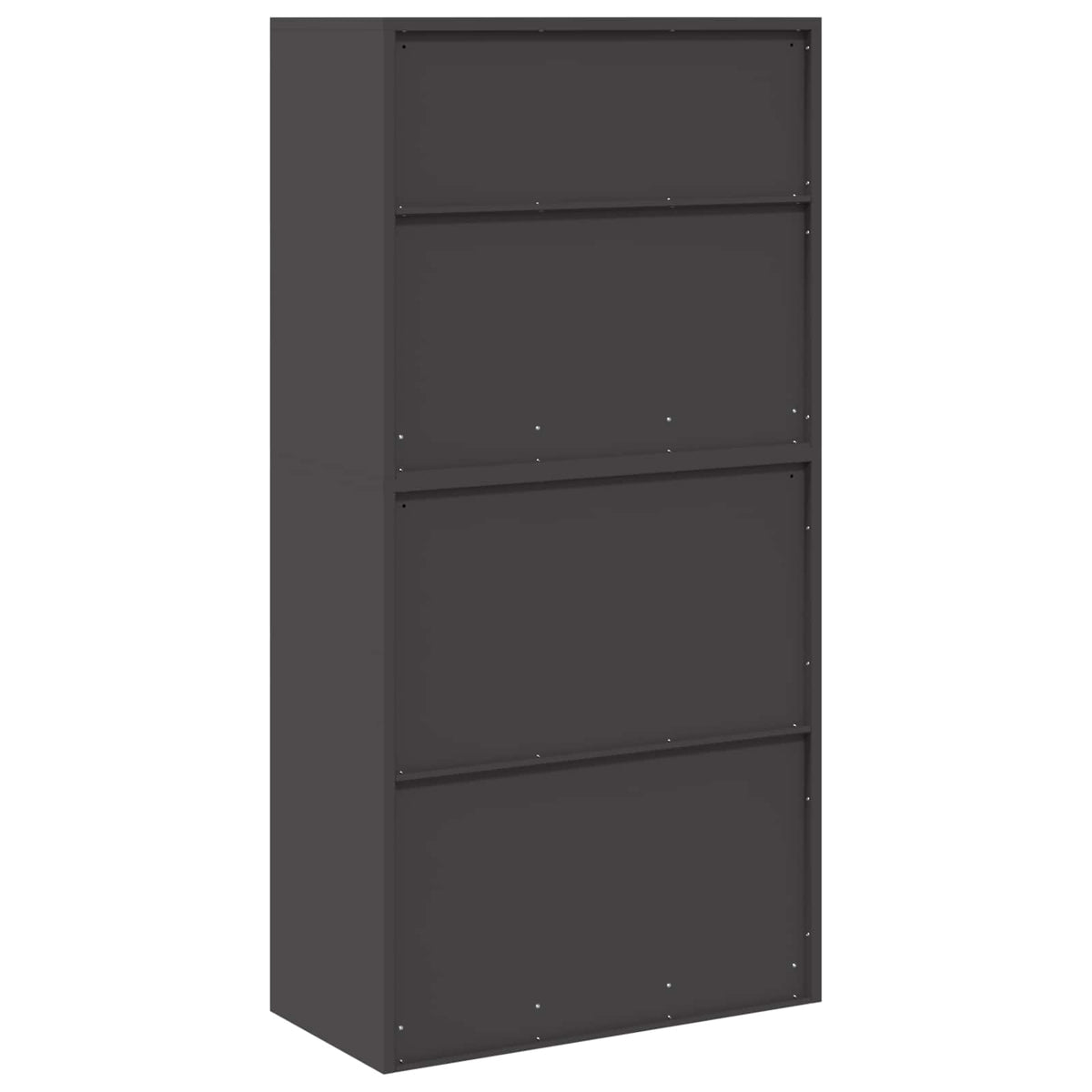 vidaXL Storage Cabinet 2 pcs Black 80 x 40 x 160 cm Steel Lockable