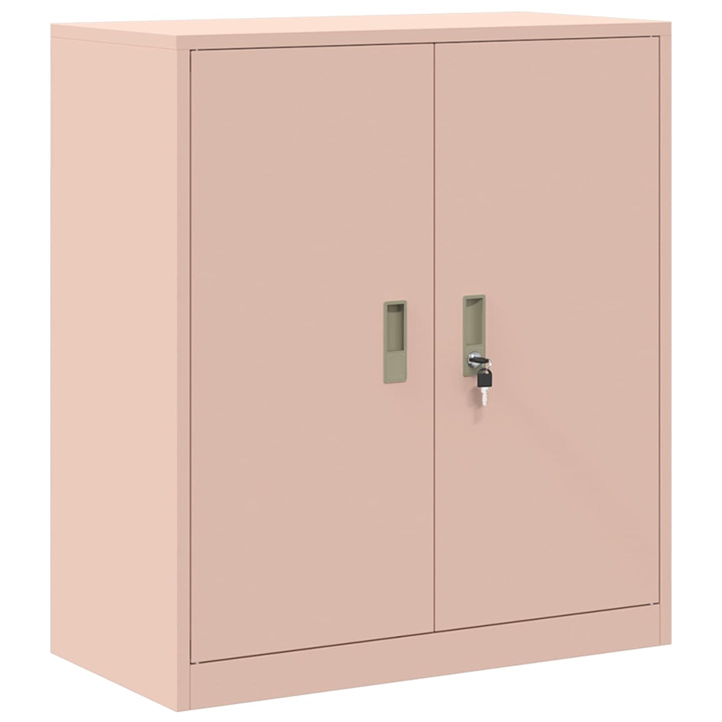 vidaXL Storage Cabinet 2 pcs Pink 80 x 40 x 160 cm Steel Lockable