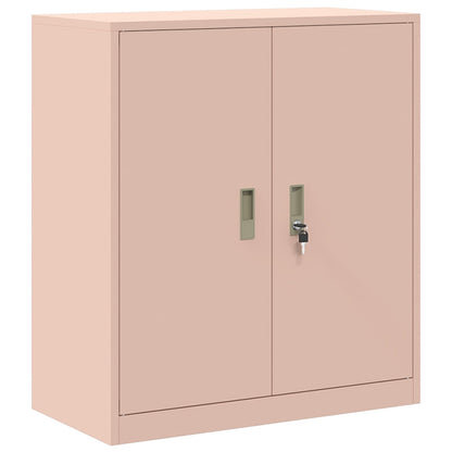 vidaXL Storage Cabinet 2 pcs Pink 80 x 40 x 160 cm Steel Lockable