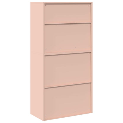 vidaXL Storage Cabinet 2 pcs Pink 80 x 40 x 160 cm Steel Lockable