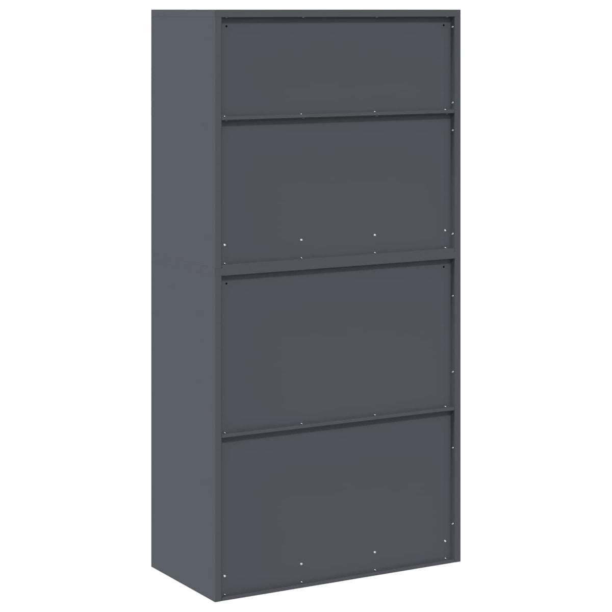 vidaXL Storage Cabinet 2 pcs Anthracite 80 x 40 x 160 cm Steel
