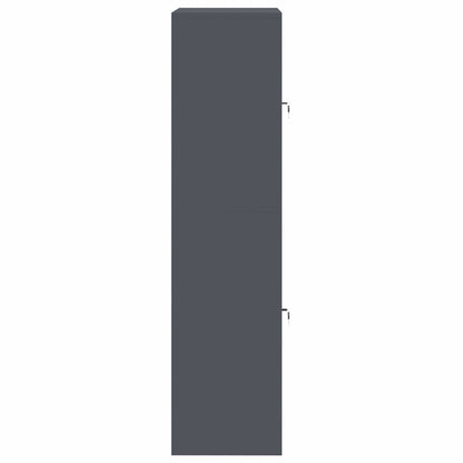 vidaXL Storage Cabinet 2 pcs Anthracite 80 x 40 x 160 cm Steel