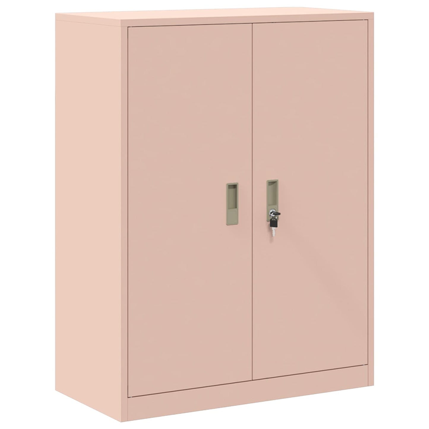 vidaXL Storage Cabinet 2 pcs Pink 80 x 40 x 175 cm Steel Lockable