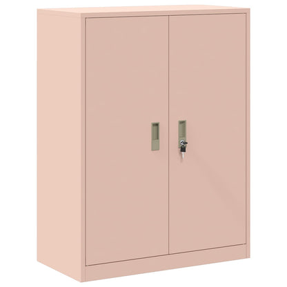 vidaXL Storage Cabinet 2 pcs Pink 80 x 40 x 175 cm Steel Lockable