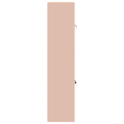 vidaXL Storage Cabinet 2 pcs Pink 80 x 40 x 175 cm Steel Lockable