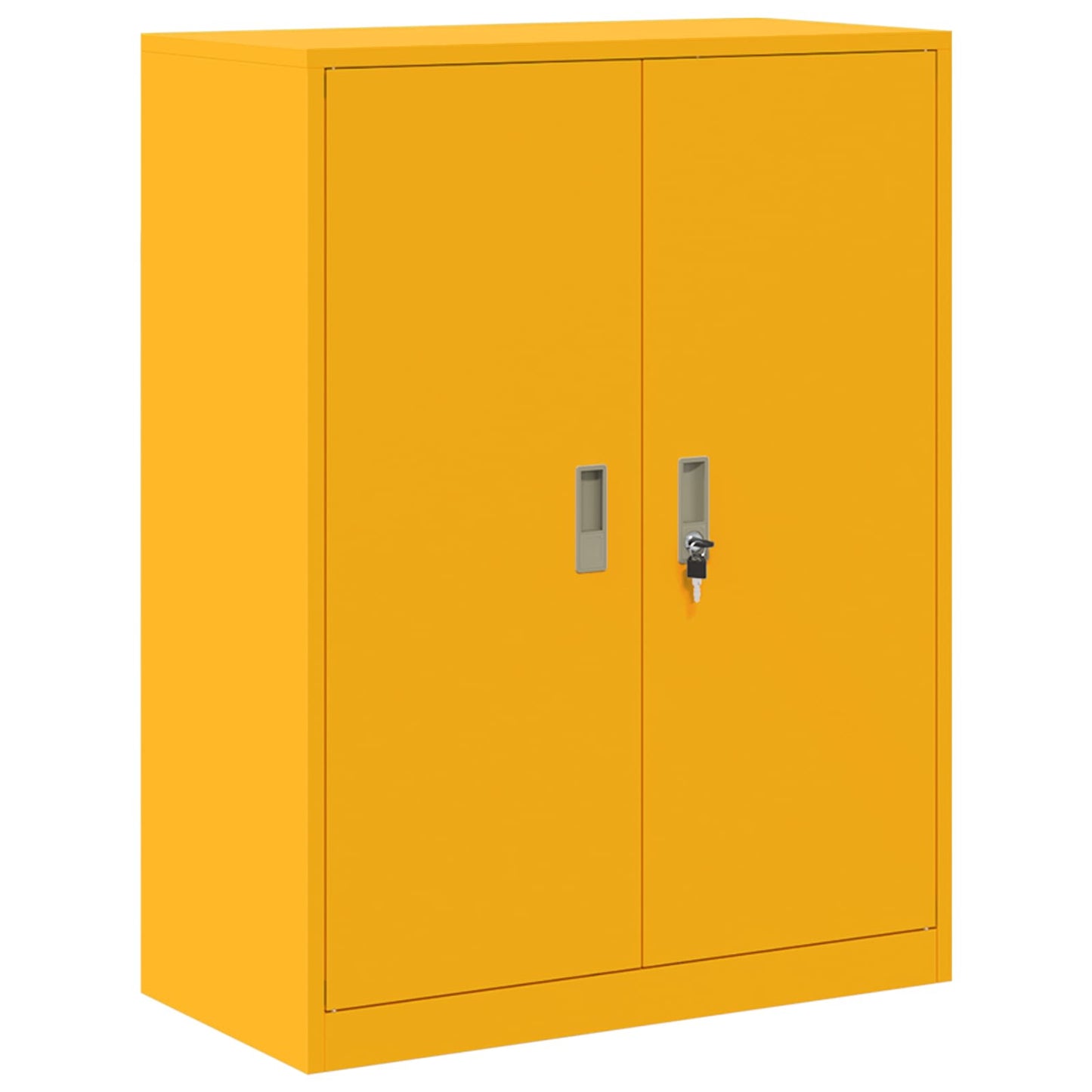 vidaXL Storage Cabinet 2 pcs Mustard Yellow 80 x 40 x 175 cm Steel