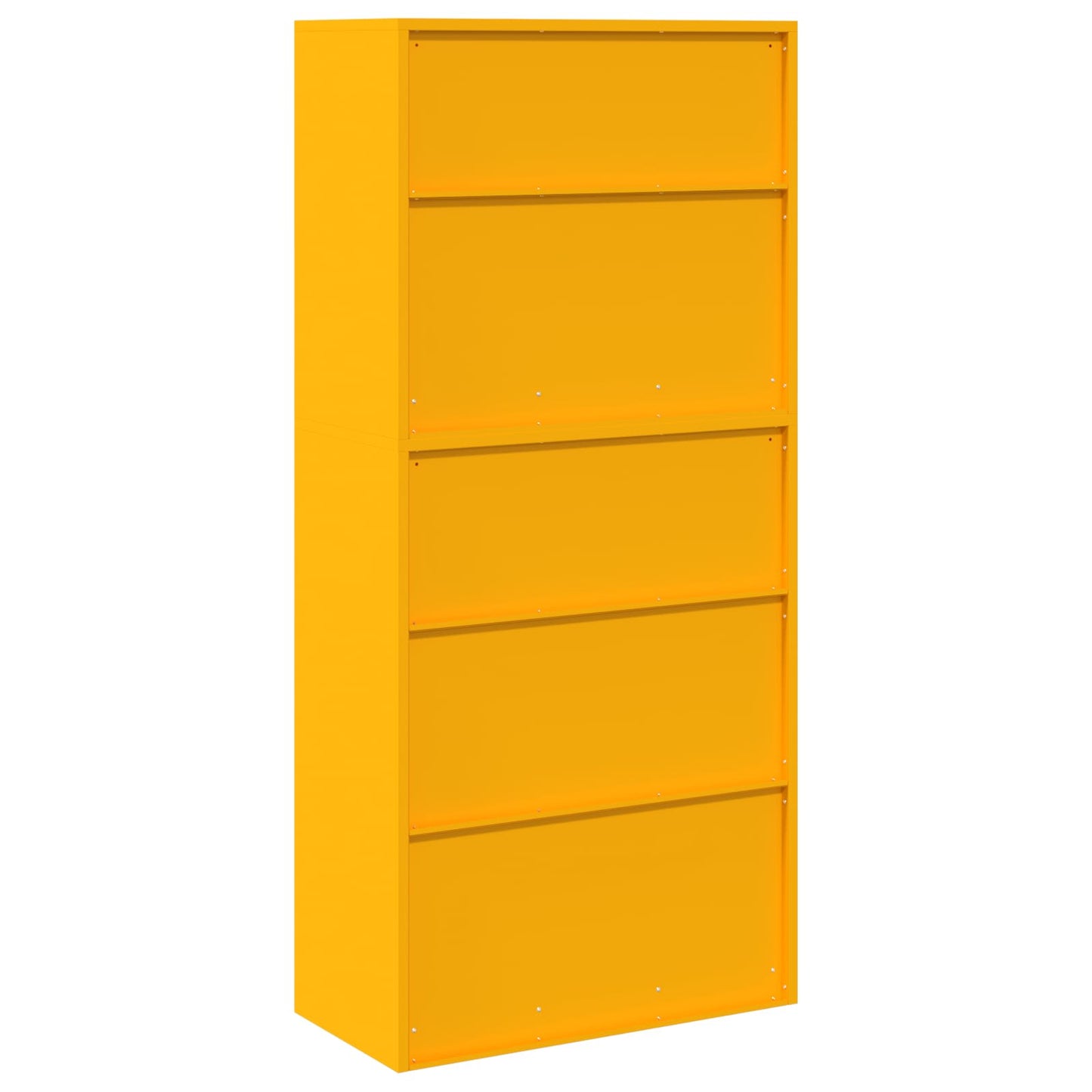 vidaXL Storage Cabinet 2 pcs Mustard Yellow 80 x 40 x 175 cm Steel