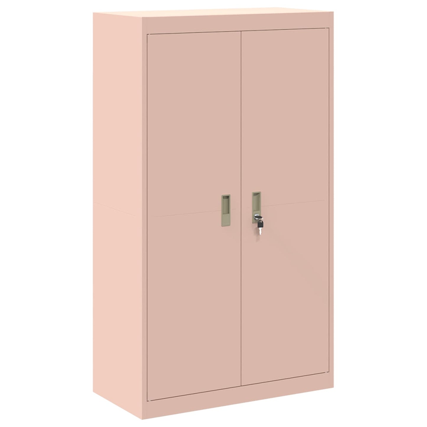 vidaXL Storage Cabinet 2 pcs Pink 80 x 40 x 210 cm Steel Lockable