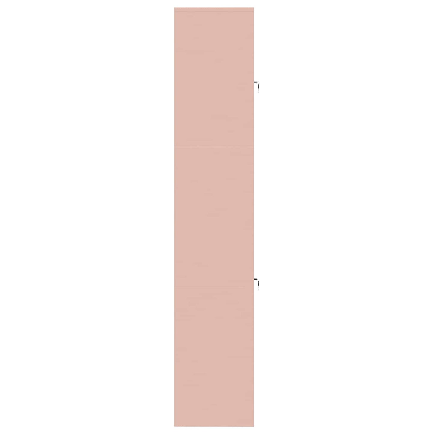 vidaXL Storage Cabinet 2 pcs Pink 80 x 40 x 210 cm Steel Lockable
