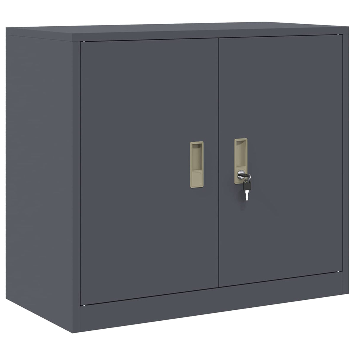 vidaXL Storage Cabinet 2 pcs Anthracite 80 x 40 x 210 cm Steel