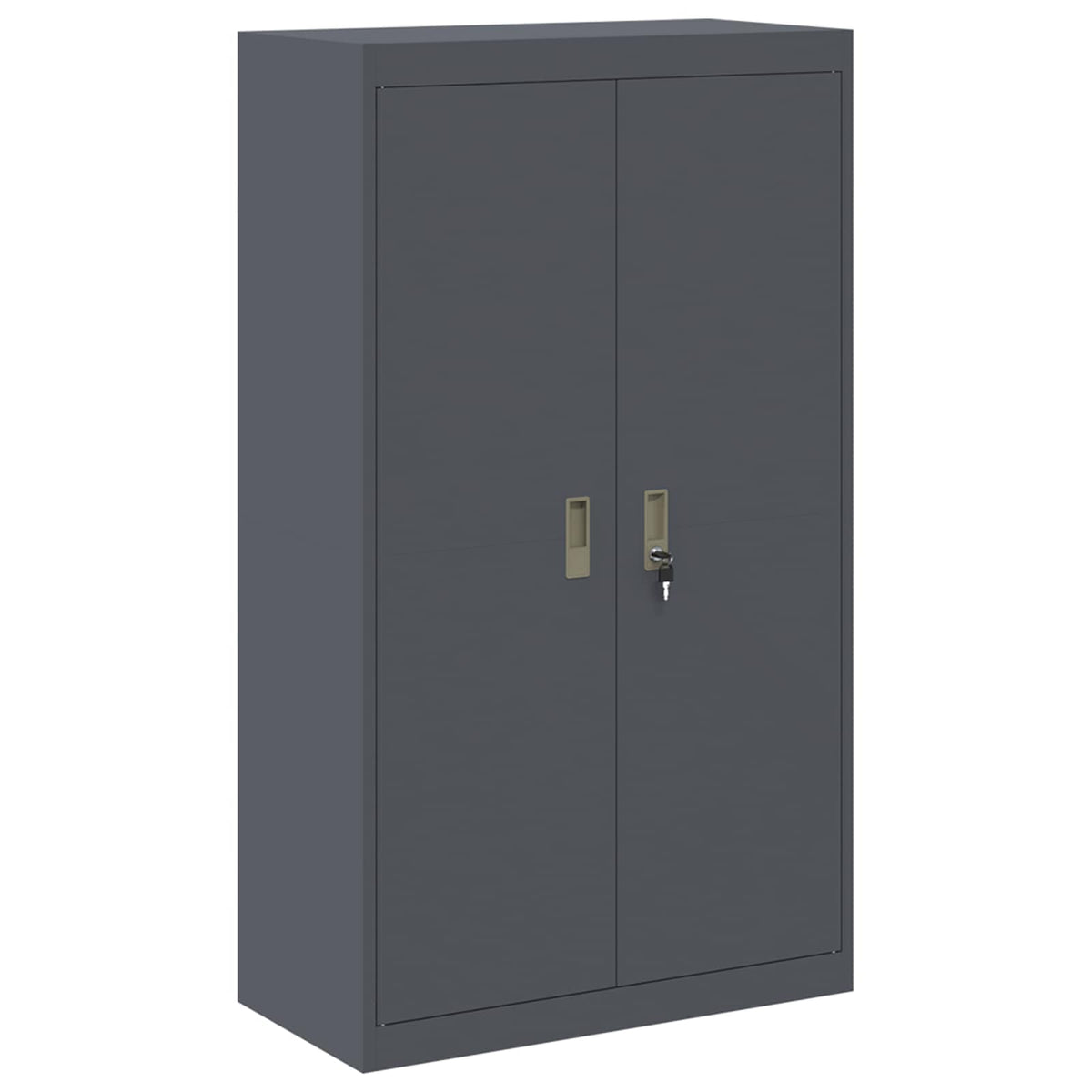 vidaXL Storage Cabinet 2 pcs Anthracite 80 x 40 x 210 cm Steel