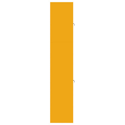 vidaXL Storage Cabinet 2 pcs Mustard Yellow 80 x 40 x 210 cm Steel