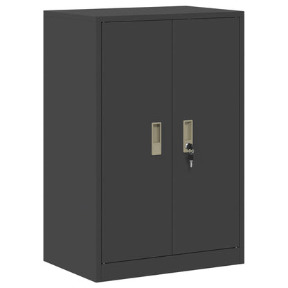 vidaXL Storage Cabinet 2 pcs Black 60 x 40 x 160 cm Steel Lockable