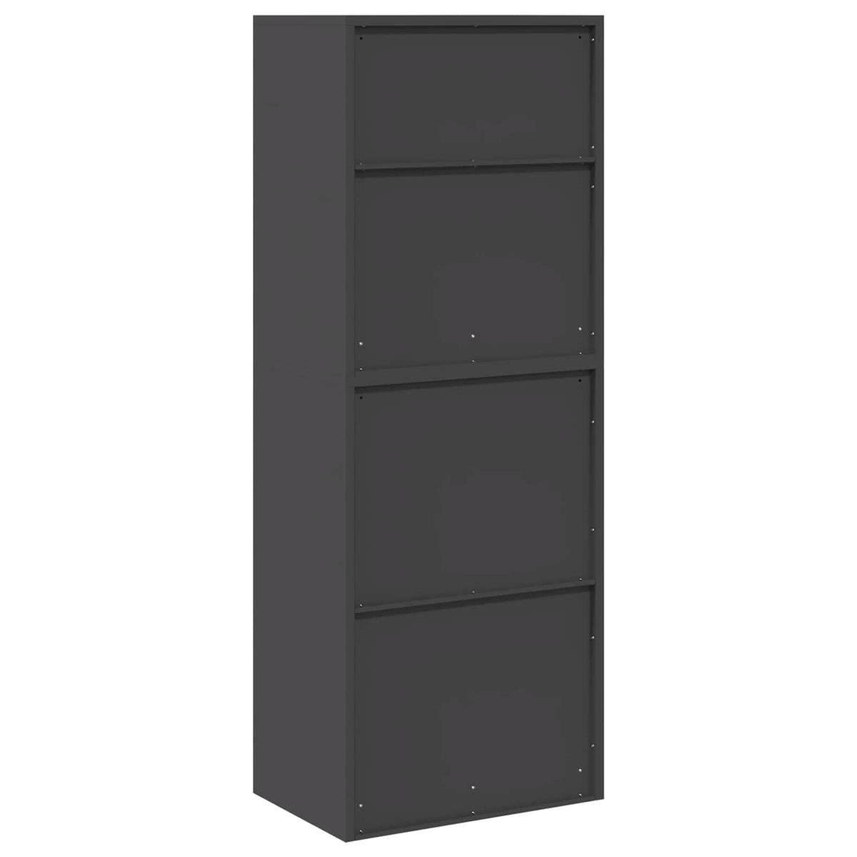 vidaXL Storage Cabinet 2 pcs Black 60 x 40 x 160 cm Steel Lockable