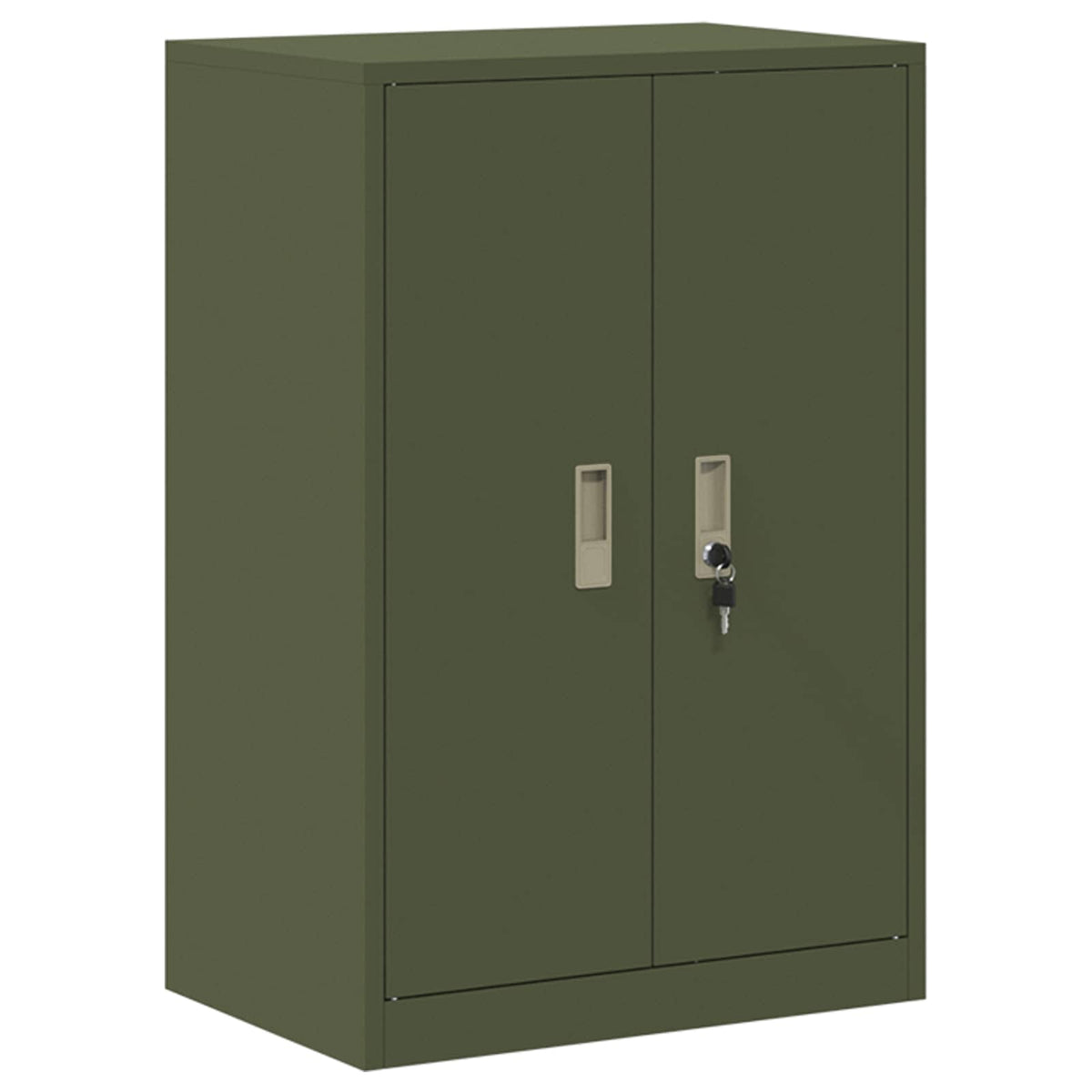 vidaXL Storage Cabinet 2 pcs Olive Green 60 x 40 x 160 cm Steel