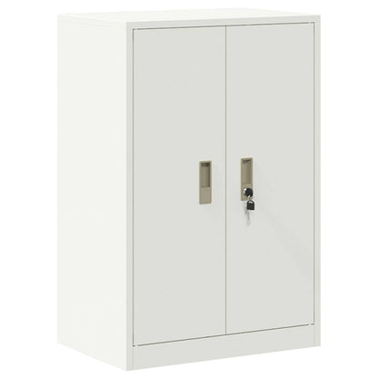 vidaXL Storage Cabinet 2 pcs White 60 x 40 x 160 cm Steel Lockable