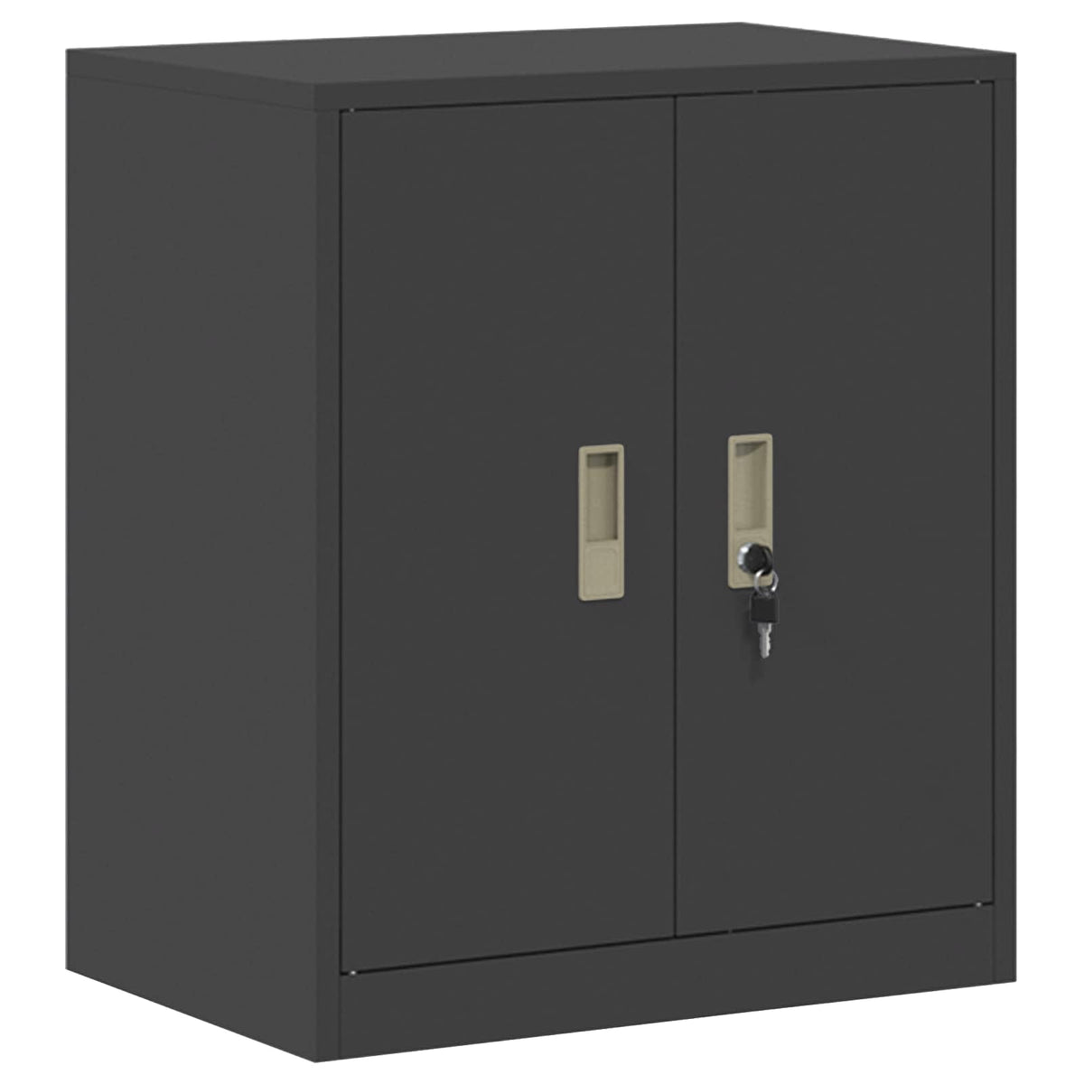 vidaXL Storage Cabinet 2 pcs Black 60 x 40 x 175 cm Steel Lockable