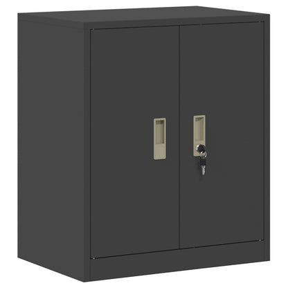 vidaXL Storage Cabinet 2 pcs Black 60 x 40 x 175 cm Steel Lockable