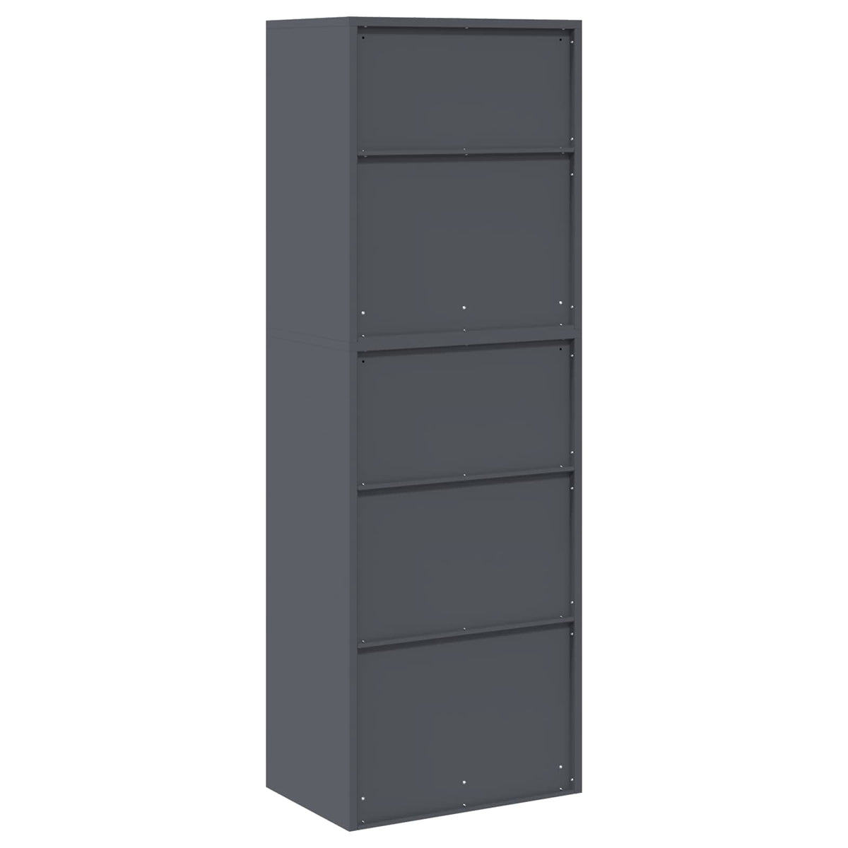 vidaXL Storage Cabinet 2 pcs Anthracite 60 x 40 x 175 cm Steel
