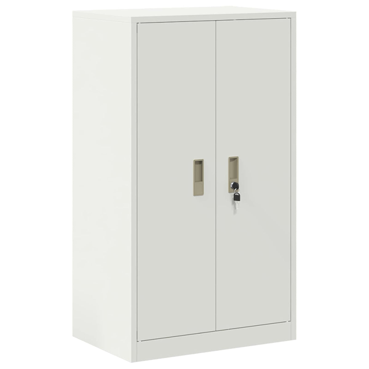 vidaXL Storage Cabinet 2 pcs White 60 x 40 x 175 cm Steel Lockable